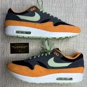 9.5 Nike Air Max Ugly Duckling Honeydew 2022 Rare Bold Orange Green Sneakers